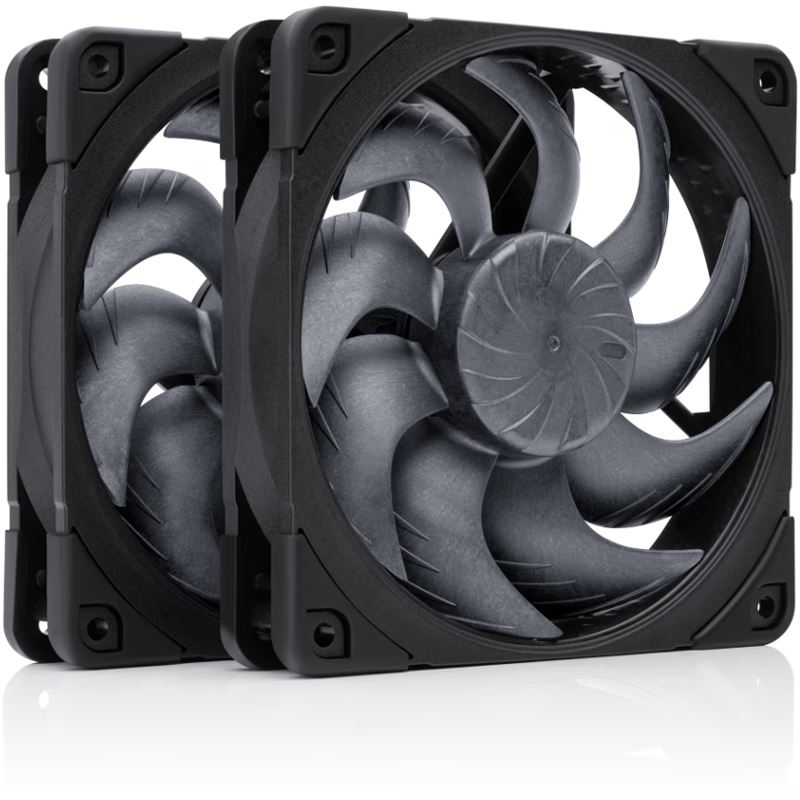 120x120x25mm Noctua NF-A12x25 G2 Sx2-PP PWM-Lüfter - 2-er Set, chromax/black