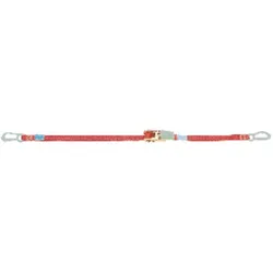 Ratschen-Zurrgurt, 25mm, 4 m, Karabinerhaken - rot