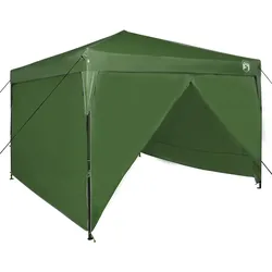 vidaXL Pavillon-Zelt Grün 300 x 300 x 227 / 236 / 245 cm Oxford Stoff