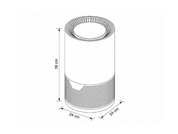 Luftbefeuchter FURBER Ariviva , weiss (schwarz), B:24cm H:39cm, Luftbefeuchter, Luftbefeuchter, Angenehme Luftfeuchtigkeit für Räume bis 35 m²