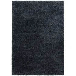 Carpetsale24 Shaggy Hochflor Teppich Anthrazit 200x290 cm Extra Weich & Waschbar, Jute Rückseite, Einfarbig & Flauschig für Wohnzimmer & Schlafzimmer