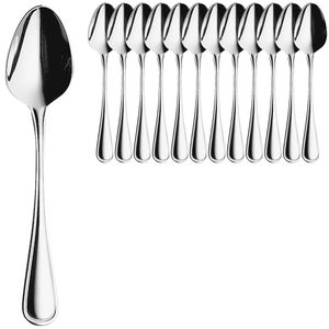 HEPP Esslöffel Contour, 20,2 cm, Edelstahl 18/10, silber poliert, 12 Stück