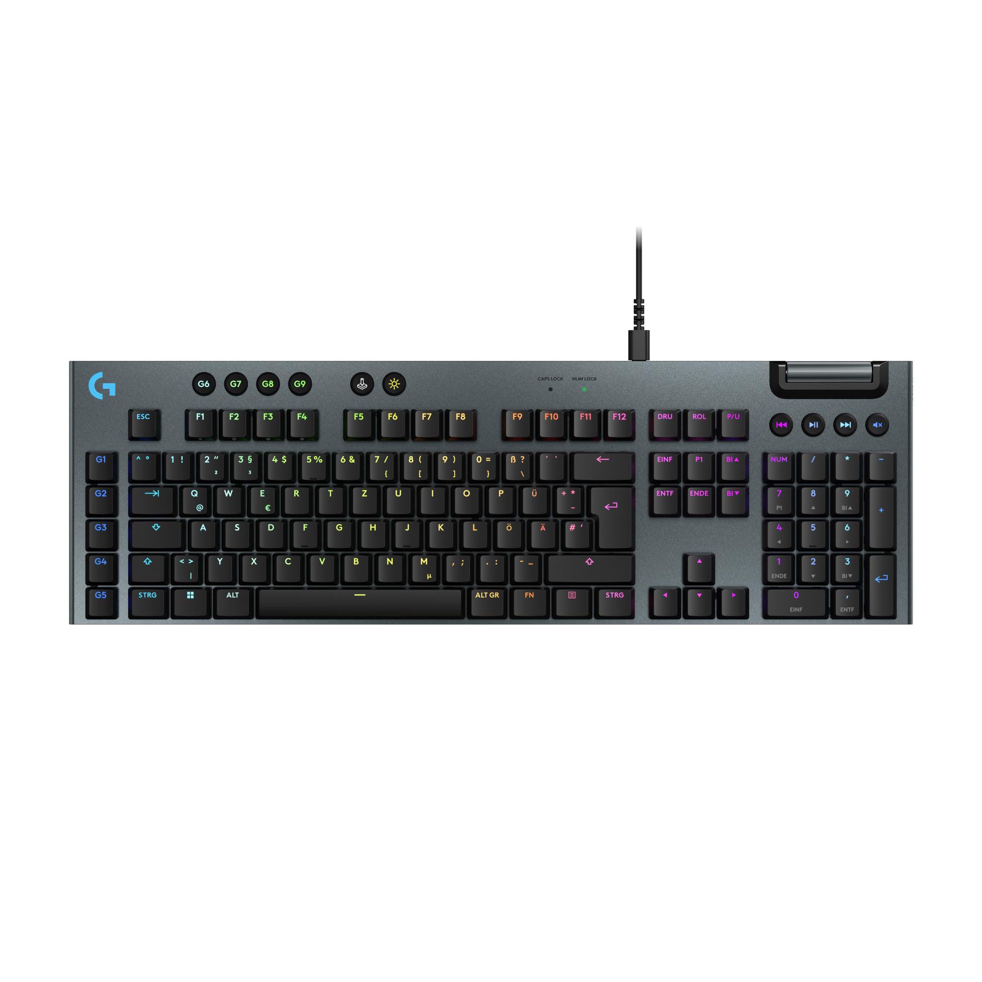 Logitech G915 X Gaming Tastatur kabelgebunden / kabellos, Schwarz