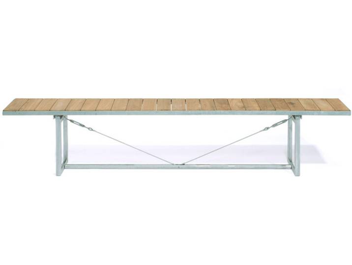 Jan Kurtz Möbel Sitzbank Jever braun, Designer Marcus Hofbauer, 220x45x35 cm