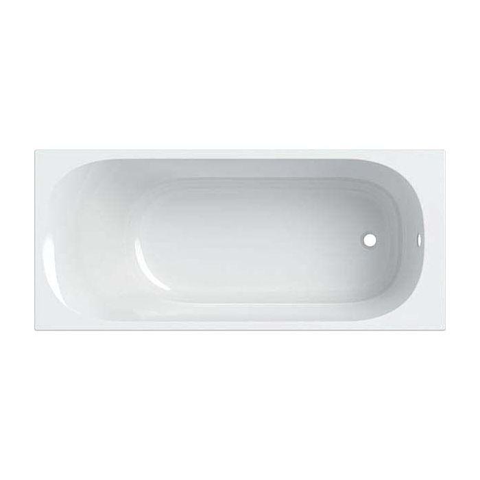 Geberit Soana Badewanne 554006011 weiß, 170x75cm, Ab- und Überlauf am Fußende