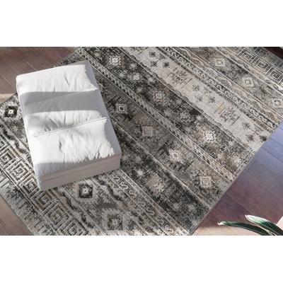 Teppich ME GUSTA "Ariya 325", grau, B:160cm H:6mm L:230cm, Polypropylen (PP), Teppiche, Teppich, Flachflor, gekettelt, Wohnzimmer