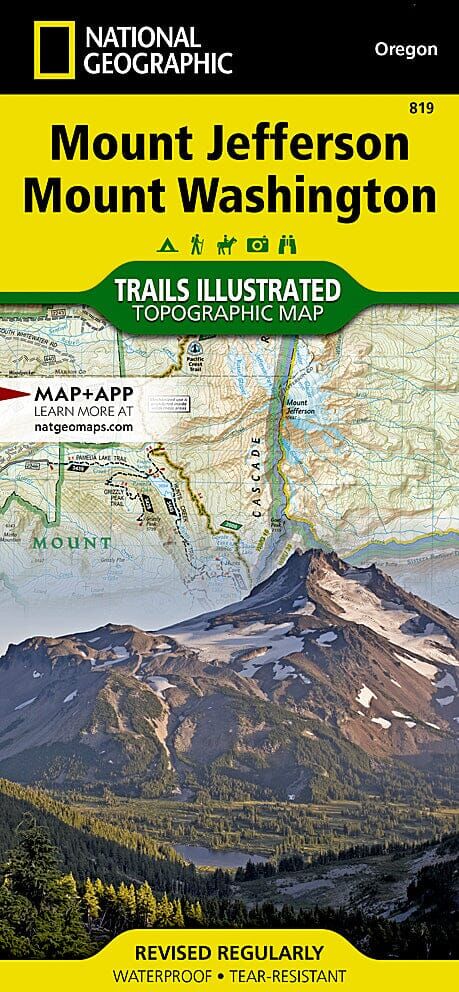 Carte de randonnée n° 819 - Mt. Jefferson & Mt. Washington Wilderness (Oregon)   National Geographic
