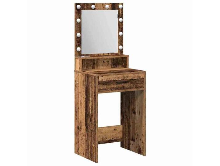 BEL-ACHAT* Coiffeuse /Table de Cosmétique - pour chambre -Bois Ancien 50x41x135cm Bois d'ingénierie @Pr5860558