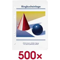OTTO Office Ringbucheinlage A5 kariert 500 Stück