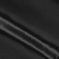 Schwer entflammbarer Satin, schwarz
