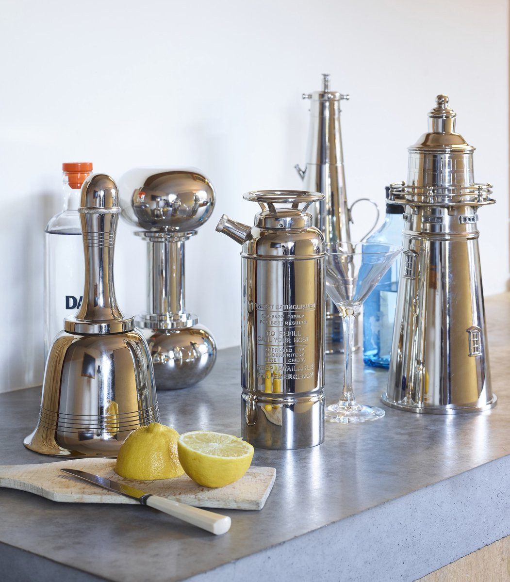 Authentic Models Lighthouse C. Cocktailshaker - Zilver en Messing
