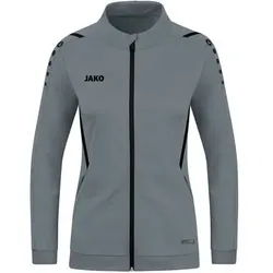 JAKO Damen Polyesterjacke Challenge, Größe 44 in Grau Grau