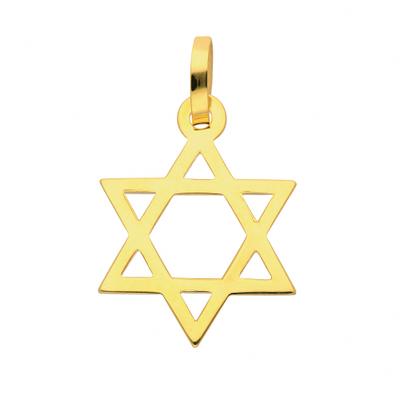 Kettenanhänger ADELIA´S "Damen 585 Gold Anhänger Davidstern", gold, Schmuckanhänger, Damen, Gelbgold 585 Gold, Gelbgold 585, Gold, Kettenanhänger, Goldschmuck für Damen
