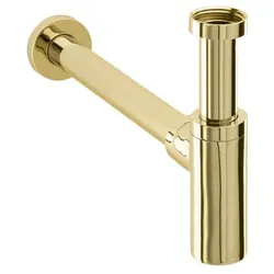 Herzbach Living Design-Geruchsverschluss 30.485800.1.03 1 1/4", mit Reinigungsöffnung, PVD-gold