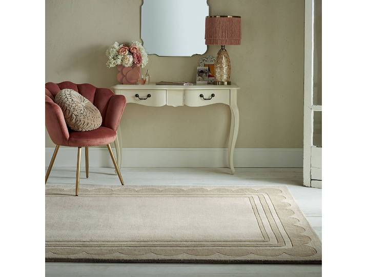 Wollteppich Lois Beige 150 x 240cm Wolle