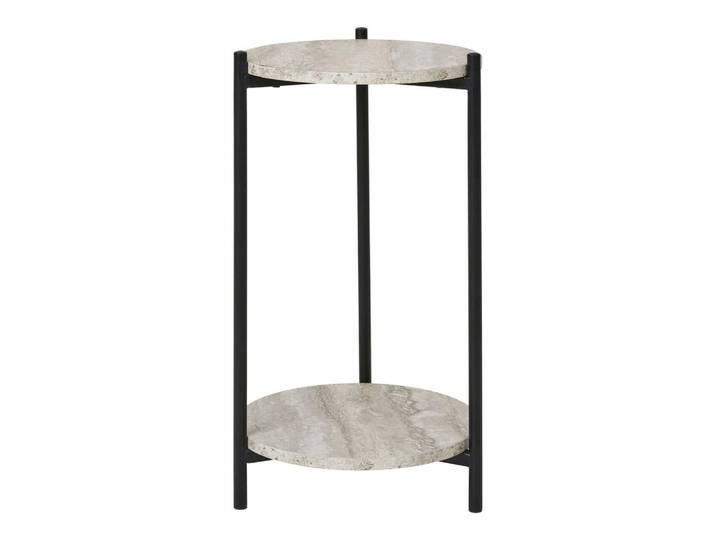 BEISTELLTISCH Leuven Grau Schwarz B: 46 cm