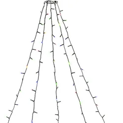 Konstsmide Weihnachtsbeleuchtung  LED Baummantel RGB H240cm Ring Ø8cm