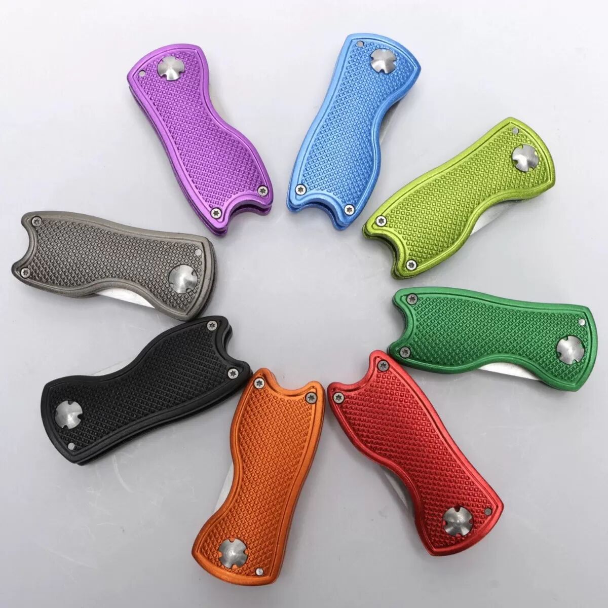 INF Klappbarer Golf Divot Repair Tool – Aluminium & Edelstahl Golf Green Gabel Blau