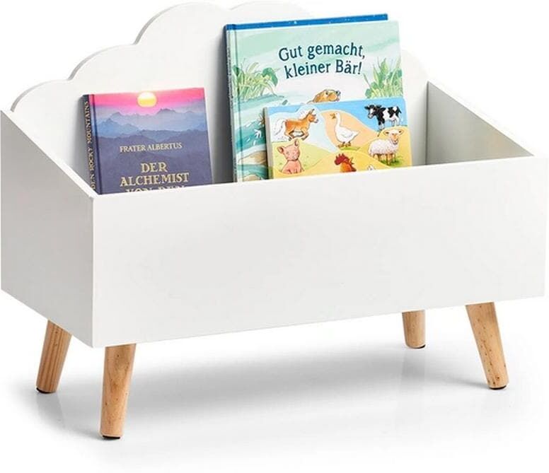 Kiste ZELLER PRESENT "Wolke 58 x 28 x 45 cm", Baby, weiss (weiß), Aufbewahrungsboxen Kiste weiß Einheitsgröße