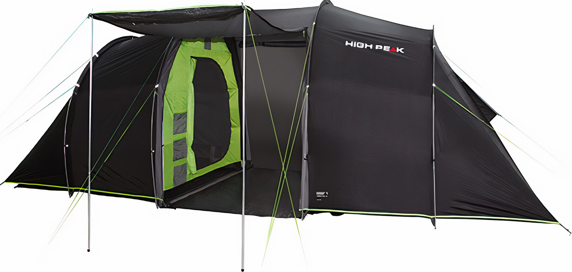 High Peak Tauris 4, Camping, Tunnelzelt, 11,8 kg, Grün, Grau