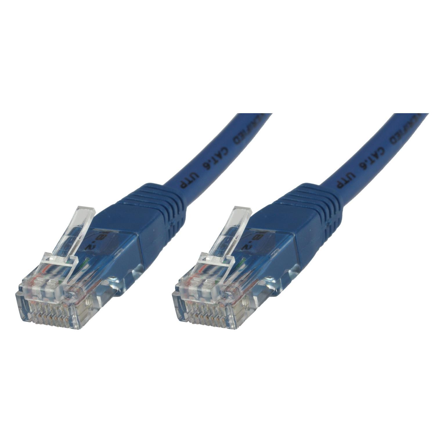 MicroConnect B-UTP60025B Netzwerkkabel 0,25 m Cat6 U/UTP (UTP) Blau (U/UTP, CAT6, 0.25 m) (B-UTP60025B)