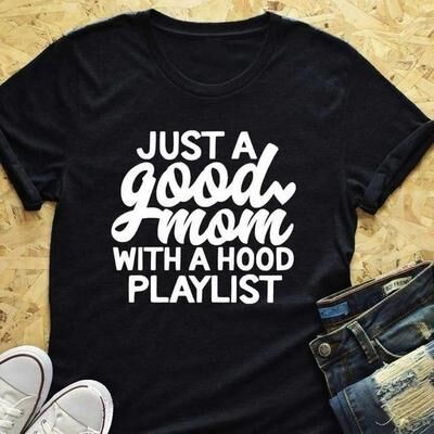 ForAllApparel Just A Good Mom T Shirt Black XL