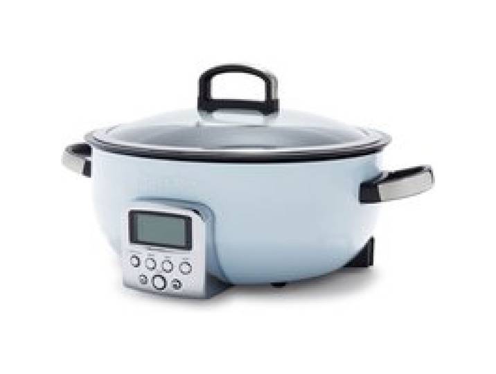 Multi cuiseur 5 6l inox triply revêtement céramique bleu - Elite - Greenpan