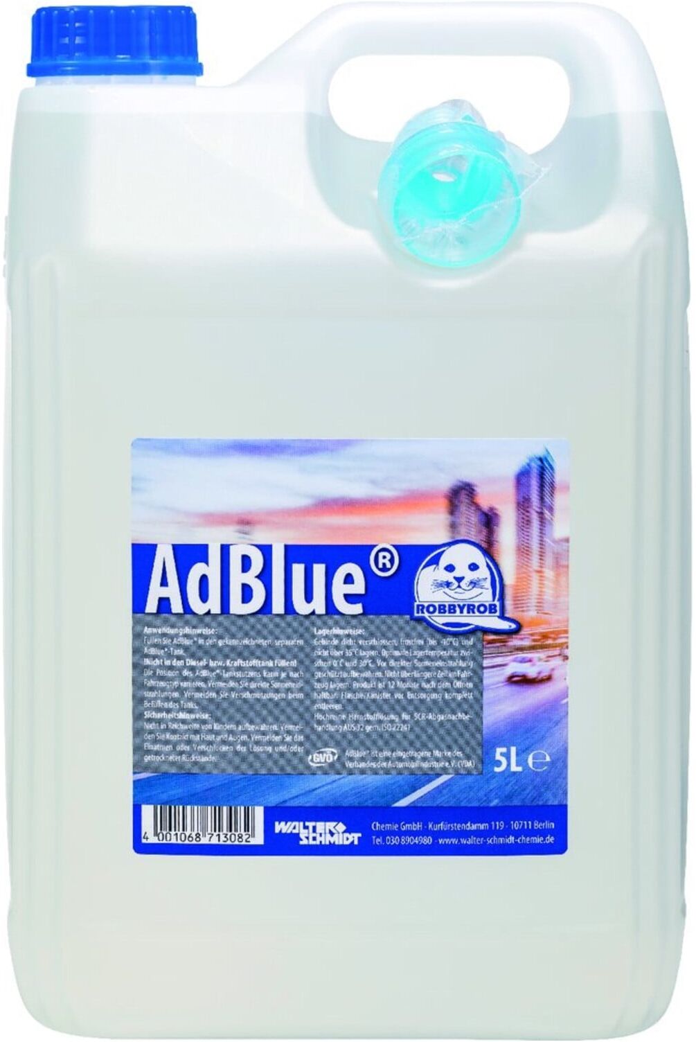 Harnstofflösung AdBlue® m.Einfüllhilfe 10l Kanister ROBBYROB ; Walter Schmidt Chemie GmbH (4411000000)