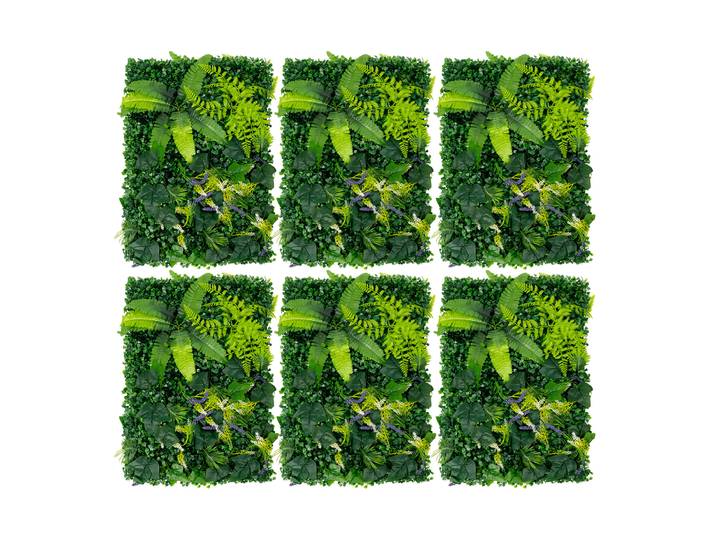 Mur d'arrière-plan en herbe artificielle 60x40cm, 6 pièces, murs verts, arrière-plan de verdure pour intérieur/extérieur, mariage, jardin, maison