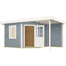 Weka Designhaus 213 A 450 x 300 cm Gr.2 grau - 50 % Rabatt auf Dacheindeckung