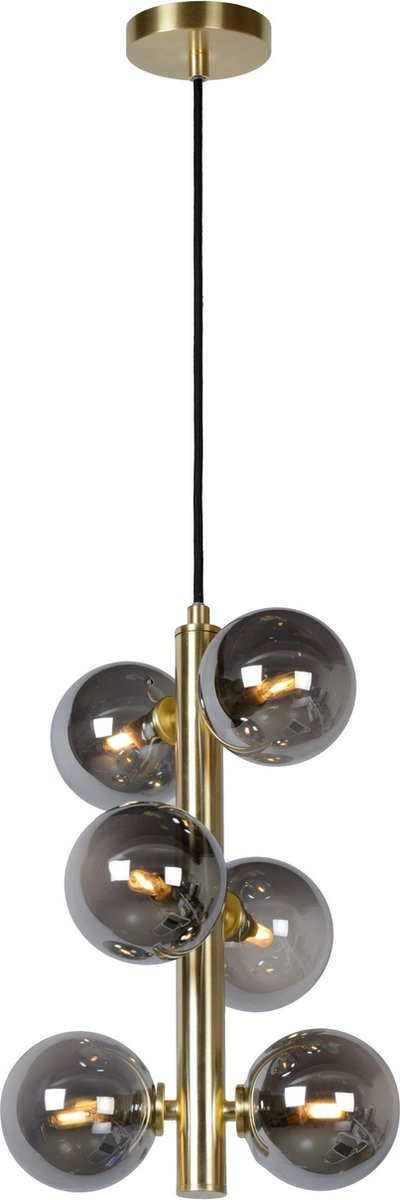 Lucide TYCHO Hanglamp - Mat Goud / Messing - Rond - Ø 25,5 cm