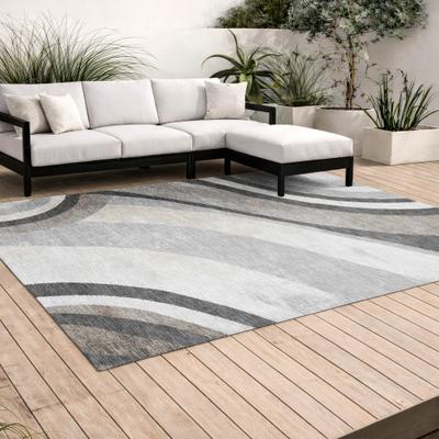 Addison Rugs Machine Washable Indoor/ Outdoor Modern Calais Chantille Rug