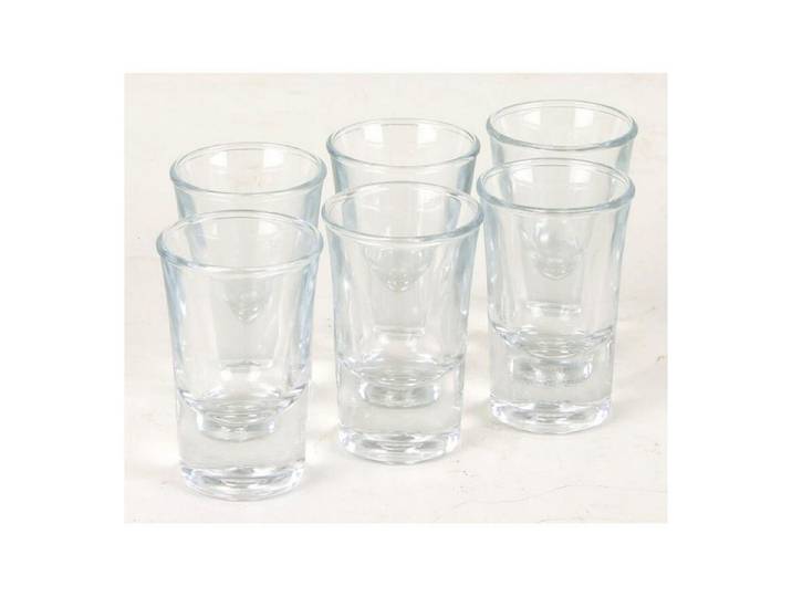 BURI Glas 24x Schnapsgläser 33ml Gläser Glas Shotglas Spirituosen Küche Haushalt, Glas