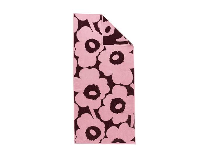 Marimekko Serviette de bain Unikko 70x150 cm Plum-rose