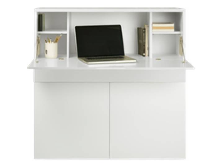 Bureau secrétaire bois 1 tiroir 3 portes Tim