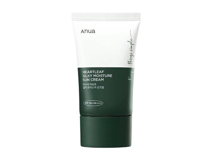 Anua Heartleaf zijdezachte hydraterende zonnebrandcrème 50 ml