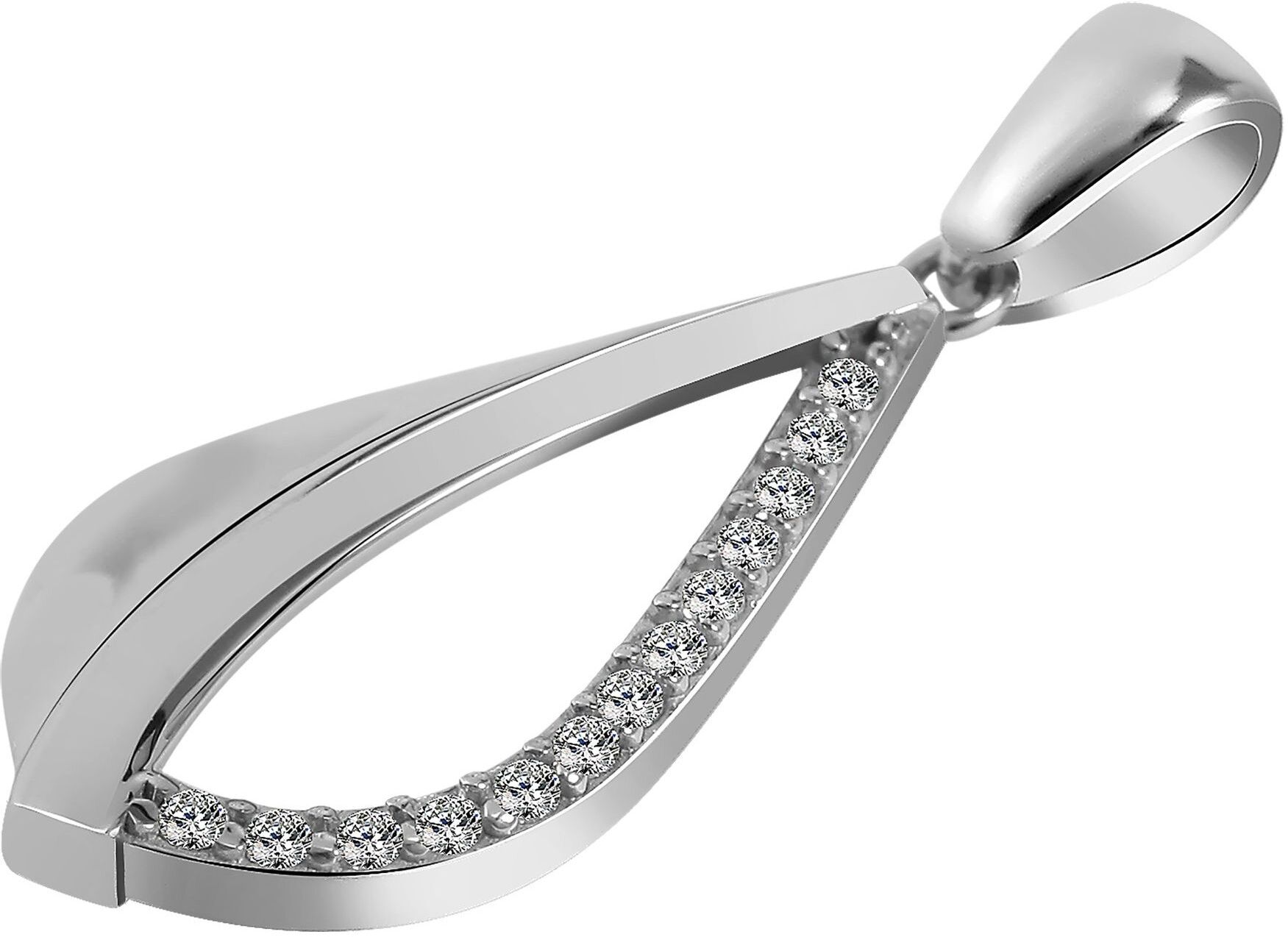 Kettenanhänger AKZENT "Ramira" aus 925 Sterlingsilber, rhodiniert, langlebig", silber (silberfarbig), Schmuckanhänger, Damen, Silber 925 (Sterlingsilber), Kettenanhänger