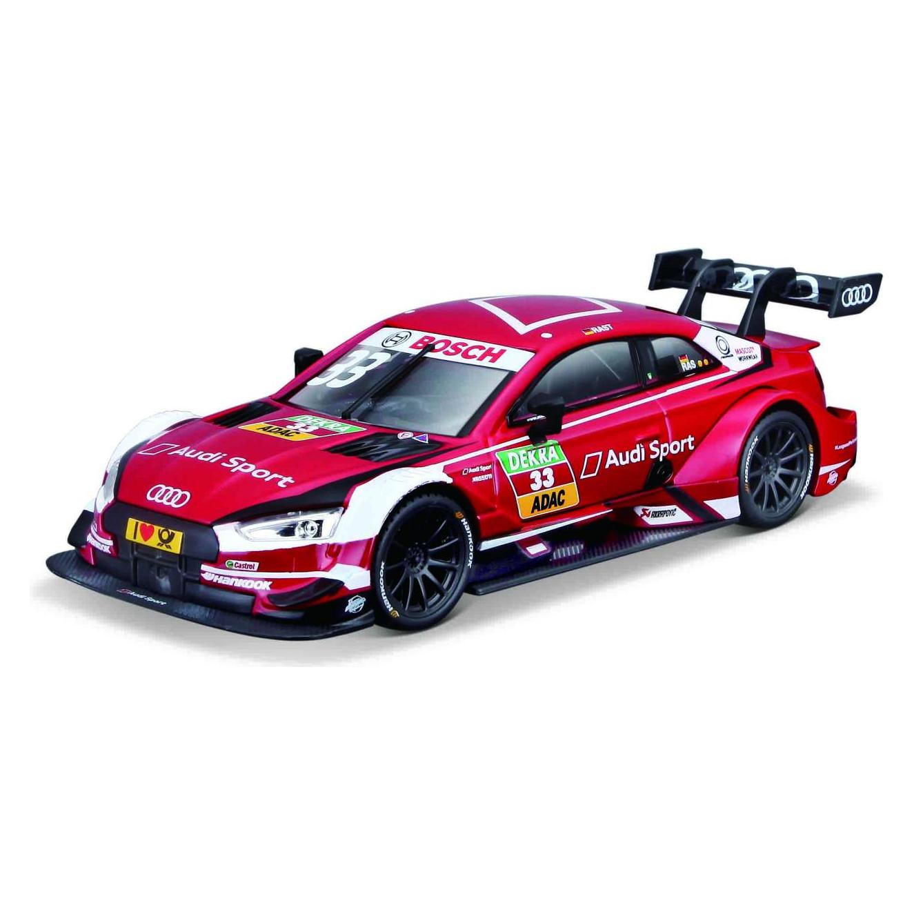Bburago Diecast 1:32 Race in Acrylic Box Audi RS 5 DTM #33 Red Ages 5+ 18-41160 (112418-41160)