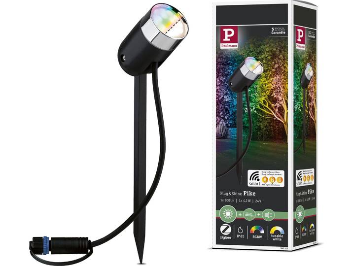 Paulmann Plug & Shine LED Gartenstrahler Pike Einzelspot
