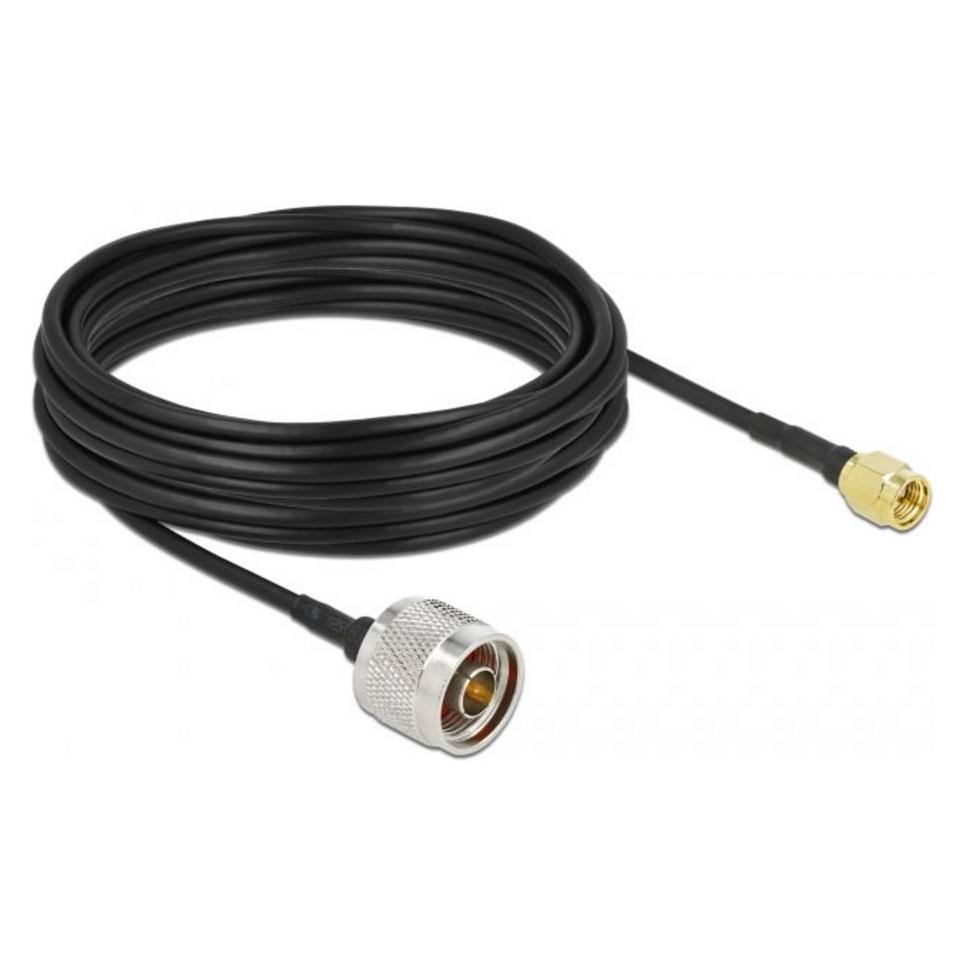 Delock Antennenkabel N Stecker zu SMA Stecker LMR/CFD100 10 m low loss (Antennenkabel) (90468)