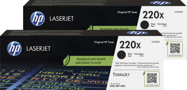 HP 220X LaserJet Toner Zwart (2 stuks)