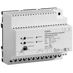 Gira Steuergerät Audio Bussystem, REG, 6TE 128700
