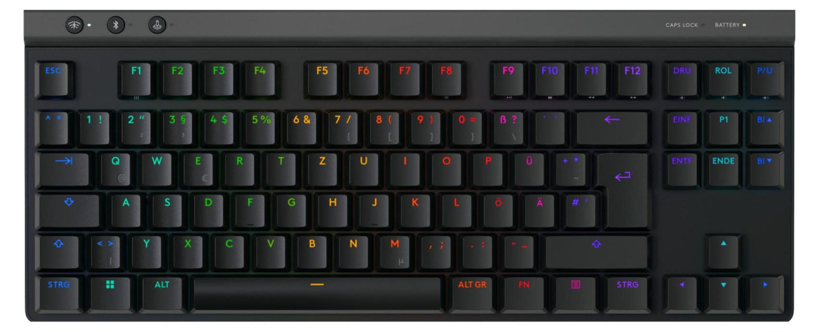 Logitech G515 LIGHTSPEED TKL draadloos gaming toetsenbord, zwart (Duits toetsenbord)