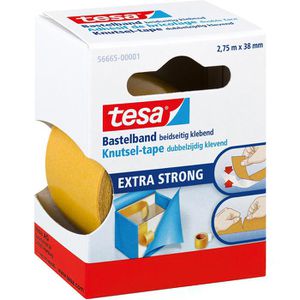 Tesa Doppelseitiges-Klebeband Extra Strong, 56665, extra stark, weiß, PP, 38mm x 2,75mm