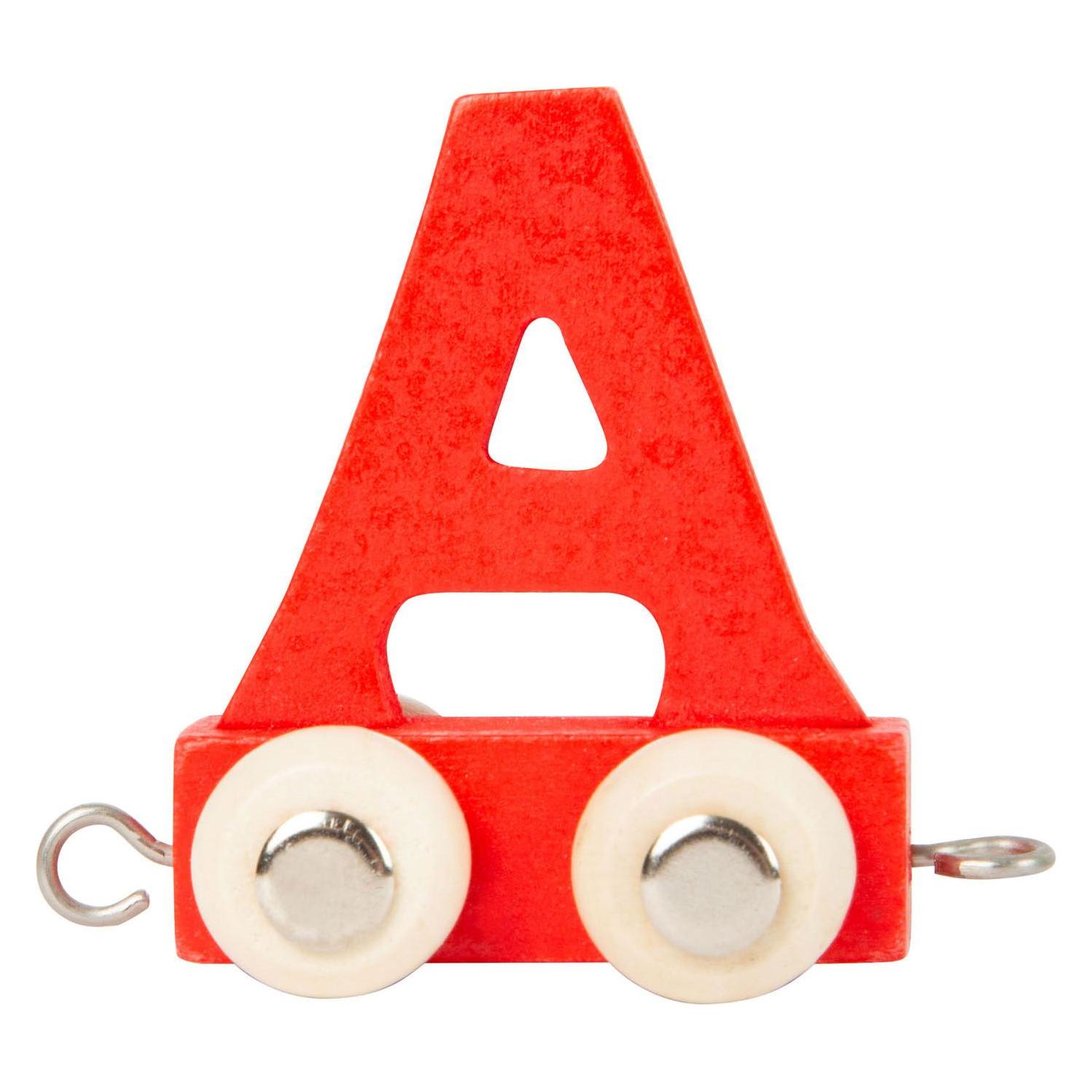 small foot - Holzbuchstabenzug Rot - A - 12 Stück (59941477)