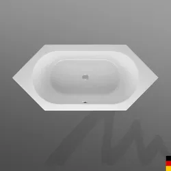 Mauersberger Badewanne „ovata“ 2100 × 900 mm in Weiß