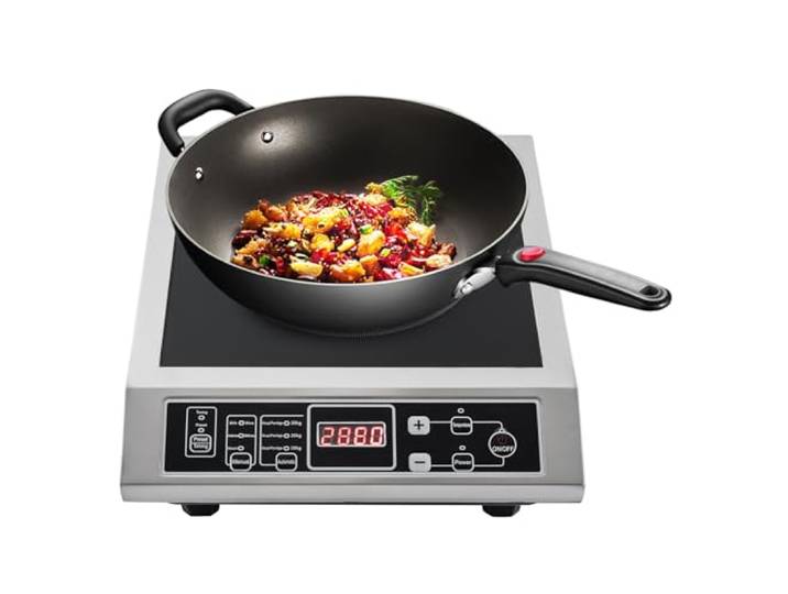 Induktionskochfeld 3500 W, tragbares Kochfeld, 1 Kochfeld 8 Temperaturstufen, präzise Steuerung und Timer 3H, schnelles Aufheizen für Küche, Haus, Camping, 42 x 35 cm