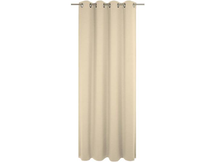 Vorhang WIRTH Trondheim B , beige (natur), B:132cm H:305cm, Chenille, Polyacryl, Gardinen, Vorhang