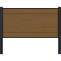 NewTechWood WPC Vorgartenelement Portland UH24 - Teak - 180 x 90 cm