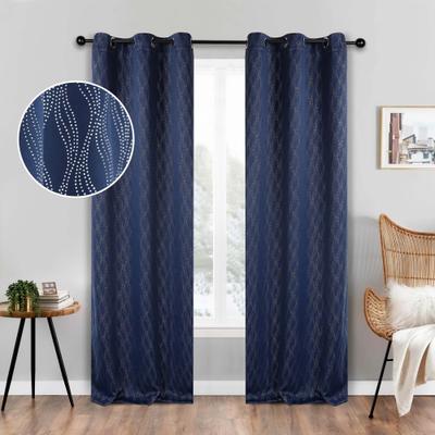 Superior Zuri Washable Room Darkening Curtains - Set of 2 Panels Window Drapes for Privacy, UV Sunlight Reduction